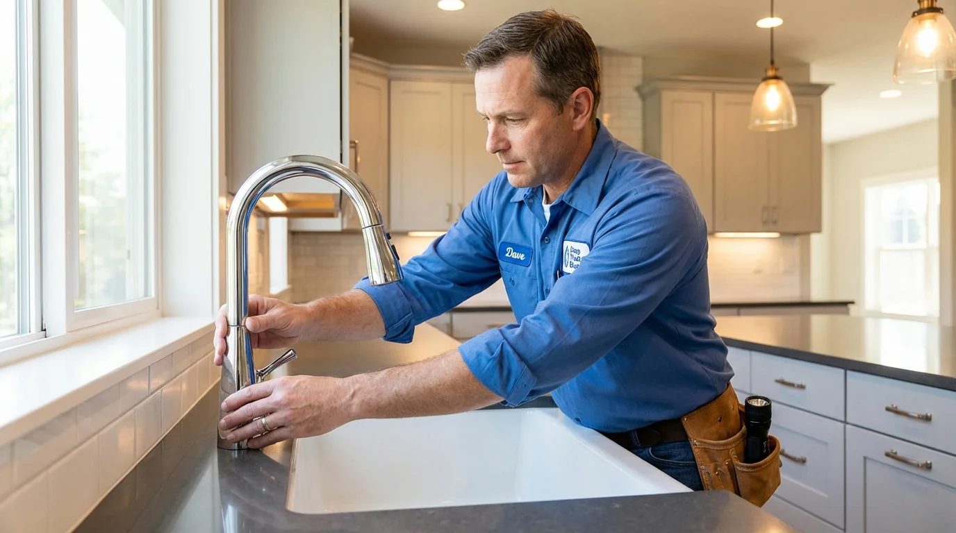 Kitchen faucet installation by Johns Plumbing LLC in Slocomb