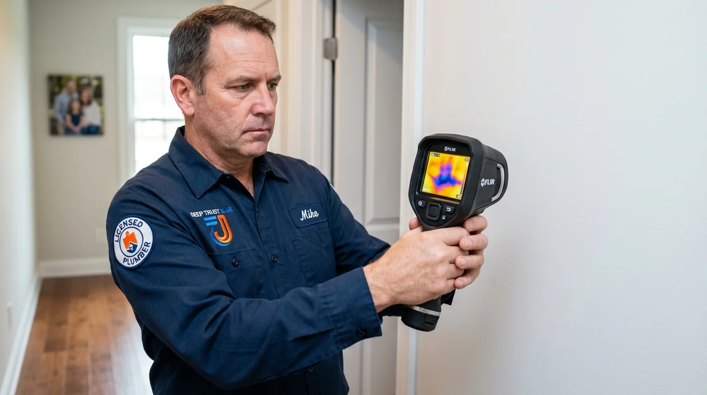 Thermal imaging leak detection by Johns Plumbing LLC in Slocomb